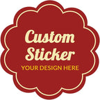 Custom 100,150pcs Personalized Stickers with Any Design Image Logo Text for Business, Thank You Labels, 1/2/3/4 inch (Flower)