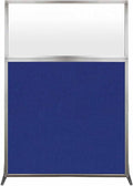 Versare Hush Screen Portable Room Divider | Workstation Wall Divider | Freestanding Privacy Hush Panels | Frosted Windows | Fabric Office Divider Screen | Great for Room Separation