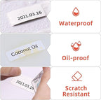 Risio Thermal Labels 1.57"x1.18"(40x30mm),220 Labels/Roll(10 Rolls),Waterproof, Oil-Resistant, Scratch-Resistant Thermal Label Paper,for Barcode/Address/Mailing/Logo/Business/Home