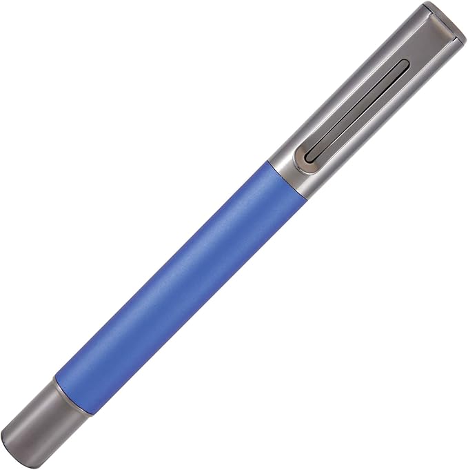 Monteverde USA Ritma Fountain Pen in Blue – Stub Nib, Calligraphy JoWo Stainless Steel, Refillable Ink Cartridge/Converter – Perfect for Artists & Calligraphers