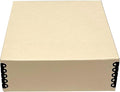 Lineco Museum Archival Storage Box, 9.25x11.75x3 in. Drop Front Design. Acid-Free with Metal Edge. Organize Photos, Pictures, Prints, Documents, Crafts, DIY. Tan, 1 Pack