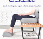 C CUSHION LAB Foot Rest for Under Desk at Work - Adjustable Memory Foam Foot Rest for Office Chair & Gaming Chair - Ergonomic Design for Back & Hip Pain Relief - Wellness Green