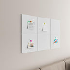 Baysola Large Cork Boards for Walls – 36" x 24" Self Adhesive Felt Wall Tiles, Ideal for Office Black Bulletin Board, Easy to Install Pin Board Photo Board