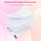 Metronic Bubble Mailer 10x13" White 25 Pack, Poly Padded Envelopes Waterproof Shipping Bags for Clothing, Self Seal Cushioning Mailers for Shipping Books, Jewelry, Makeup Supplies