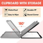 6 Pack Clipboard with Storage, High Capacity Storage Clipboard 8.5 x 11 with Pen Holder, Letter / A4 Size, Inner Plastic Folder Attached for Teacher Office Home, Size 13.4 x 9.4 x 0.9 in