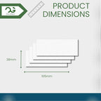 OfficeGear Shelf Edge Labels (350 Pack) 38x105mm Custom Printable A4 Card for Retail Barcodes, Price Stickers, Product Info with Template