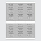 Dotty about Paper Personalized Grey Colorblock - Return Address Labels x 100