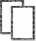 SXboxing Sticky Notes 4X6 Inches, 2 Pack Large Cute Self-Stick Pads, Bright Funny Memo Pads Easy to Stick for Home, Office Black Bats