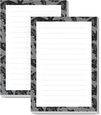 SXboxing Sticky Notes 4X6 Inches, 2 Pack Large Cute Self-Stick Pads, Bright Funny Memo Pads Easy to Stick for Home, Office Black Bats