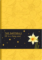 ipoul Soft Cover Notebook, A5 Journal, 6"x8" Lined Notebook for Writing, Wide Ruled Journal, PU Leather Softcover Journal, Gifts for Women, Yellow Daffodil