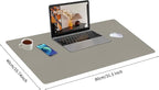 Bloss Grey Desk Mat, Leather Desk Pad, Desk Matt for Desktop, Waterproof Desk Pad Mat, Computer Mat for Office Work/Home/Decor/Desk Protector/Cover(31.5 x 15.7 Inches)