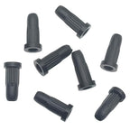 GWYAN 20 Pcs Black Plastic Caster Rubber Sleeve Chair Wheel Stopper Lid Caster Wheels Furniture Inserts for Home Office Use
