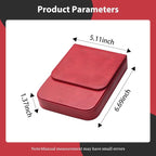 MIVLXLX Leather 6 Fountain Pen/Pencil Tray Case, Handmade, Magnetic Closure with Drawer Design, Gift Choice for Man/Woman/Office, 6 Slots（red）