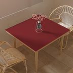 Zinkooat Desk Cover Protector - Used for Square Table Waterproof and Easy to Clean Good Flatness Easy to Used for Dining Table(Black+Wine Red 44x44)