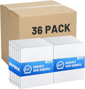 Basic 3 Ring Binder -1 or 1/2'' Binders with Roung Ring Binder, Large 100/200 Sheet Capacity, Fit 8.5" x 11" US Letter Size Paper, 12 Pack White (0.5'' White - 36 Packs)