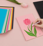 ALKALO 24 Pack Colorful Blank Notebooks for writing, Journals Bulk, A5 Composition Books, 8.3x5.5 Inch, 60 Pages, 30 Sheets Sketchbooks for Office School Travel Supplies (Blank-24 pack, 12 Colors)