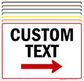 Custom Arrow,Custom Directional Sign, Right Arrow, 10x14 Inches, 55 mil thick HDPE (high density polyethylene), Made in USA by My Sign Center