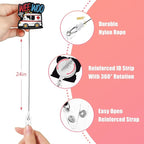Aoryalps Wee WOO Retractable Badge Reel Holder Retractable with ID Clip for Nurse Nursing Name Tag Card Nursing Student Teacher Doctor Medical Assistant Work Office Clip-Gifts for Nurse