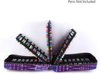 qianshan Pencil Case Holder Slot - Holds 202 Colored Pencils or 136 Gel Pens with Zipper Closure - Large Capacity Pen Organizer for Watercolor Pens or Markers - Perfect for Beginner and Artist Purple