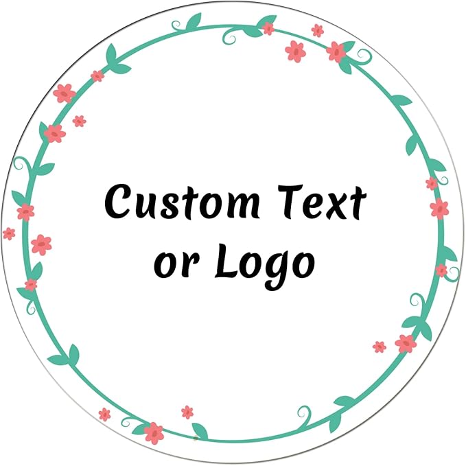JOVELLO Personalized Custom Stickers - 60-1000 PCS Circle Custom Labels for Business, Logo, Office, Parties, etc (Labels Stickers-3)