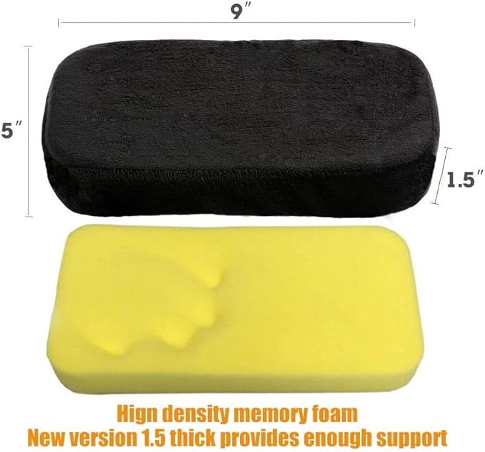 Sunnors Chair Armrest Pads,Memory Foam Office Chair Arm Covers and Elbow Pillow for Elbows and Forearms Pressure Relief(Set of 2)