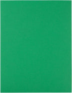 JAM PAPER Full Sheet Shipping Labels - Printable Sticker Paper - 8 1/2 x 11 - Green - 10 Full Pages/Pack