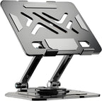 MIZOTIC iPAD Tablet Holder Desktop Stand, Dual Rod Adjustable & Rotatable Carbon Steel, Compatible with 4.7-16.5" iPads,Tablets, Portable Monitors, Kindle.
