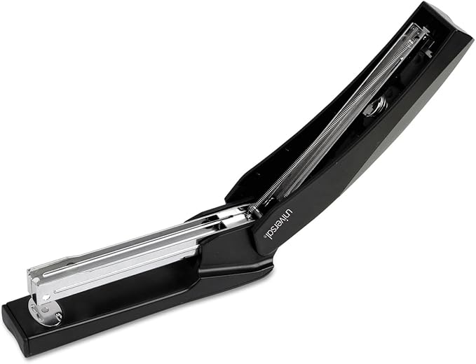 Universal 43148 Stand-up Full Strip Stapler, 20-Sheet Capacity, Black/Gray