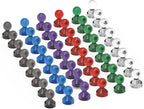 48Pack Colorful Push Pin Magnets 6 Assorted Color Office Magnets for Whiteboard Small Magnetic Push Pins Strong Magnet Fridge Perfect for Refrigerator White Board Map School Classroom Thumb Tacks
