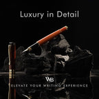 Wordsworth & Black Fountain Pen Set, Luxury Bamboo Wood - Extra Fine Nib, Gift Case; Includes 6 Ink Cartridges, Ink Refill Converter -Journaling, Calligraphy; Drawing, Smooth Writing [Cherry Wood]