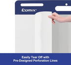 Comix Sticky Easel Pad, 20 x 23 Inches Flip Chart Paper for Teachers, Large Self Stick Easel Paper, 30 Sheets/Pad, 12 Pads/Pack