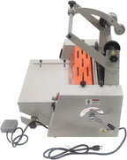 Yokoma 14.17in Electric Thermal Laminator with Steel Roller and Metal Structure, Commercial Hot/Cold Laminating Machine Paper Poster Single or Dual-Side Lamination with Toothing Cutter