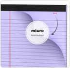 AILZFEI 6pcs Small Legal Pad 5x8 College Ruled Purple Legal Pads Notepads 6 Pack Study Back Writing Pads 5 x 8 Perforated Narrow Ruled Pads of Paper Purple