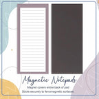 Utron 4 Pack Magnetic Notepads for Refrigerator, 50 Pages/Book Grocery List Magnet Pad for Fridge, Design Magnetic Grocery List Pad for Fridge, Grocery List Notepad, To-Do Memos, List