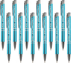 Yucold Customized ballpoint pens in bulk, personalized ballpoint pens with free engraving, for use in companies, enterprises, graduation anniversaries (Sky blue,13)