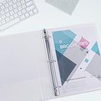 3 Ring Binder 1 Inch, ViVin Sturdy 1"-Slant D Ring Binder with 2 Interior Pockets, Clear View Cover, PVC-Free, Fits 225 Sheets of US Letter Size Paper (8 Pack, White)