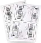 8.5" x 5.5" Half Sheet Self Adhesive Shipping Labels for Laser or Inkjet Printer (500 Labels)
