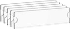 Richboom Acrylic Wall Name Plate Holder, 2x8 Inch, 5 Pack Clear Acrylic Sign Holder Frame with Adhesive Tapes, Door Plates for Home, Office, Classroom