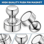 LOVIMAG Fridge Magnets 40Pcs Refrigerator Whiteboard Small Strong Magnet Classroom Kitchen Accessories Decorative Locker Set Decor Must Haves Office Calendar Refrigerador Magnetic Cute Crafts Silver