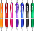 100 Pack Personalized Pens With Your Custom Logo Advertising Message - Party Favors
