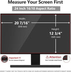 Pozlle 24 Inch Computer Privacy Screen Shield [2 Pack] for 16:10 Widescreen Desktop Monitor - Anti-Glare Blue Light Privacy Filter and Anti Spy Privacy Screen Protector Film