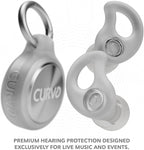 CURVD Live Stylish High-Fidelity Concert Earplugs for Live Events up to 14 dB Noise Reduction, 5 Tip Sizes & Carry Case