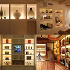 Cefrank Under Cabinet Lighting Bookshelf Light Bar - UL-Listed - Low Profile - Energy Saving - Cool to Touch - Soft Warm White