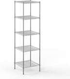 Regal Altair 24" Deep x 24" Wide x 86" Height Wire Shelving Kit | 5-Tier | NSF Commercial Storage Rack Unit