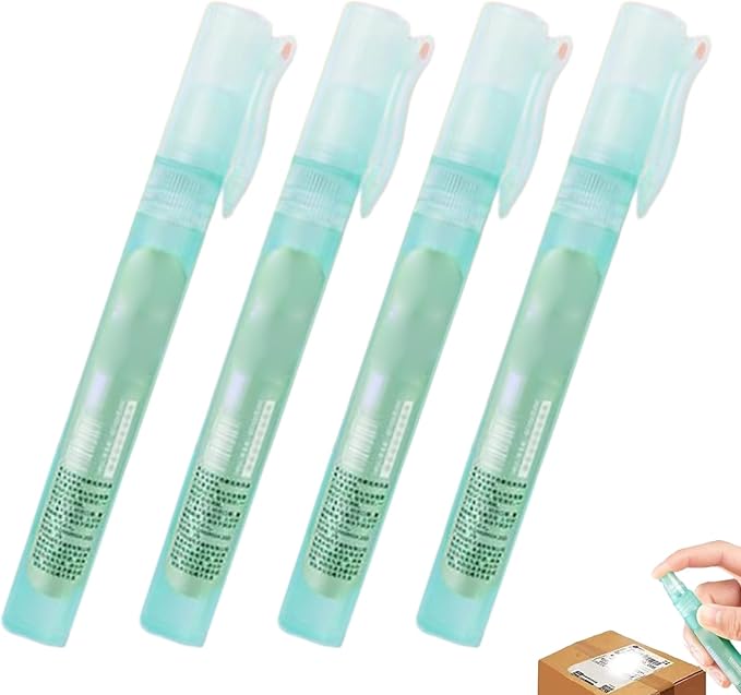 4PCS Thermal Paper Eraser Spray 10ml Quick Dry White Out Liquid with Lid Portable Correction Fluid for Documents, Labels, Packages, Shipping Addresses Liquid White Out Whiteout
