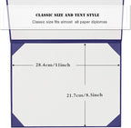Diploma Cover 8.5” x11” Diploma Holder of Graduation Leatherette Padded Certificate（Tent Style),40-Pack
