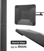 DISPLAYSWORKER Heavy Duty Pedestal Sign holder floor Stand,sign stand poster stand ,Acrylic Frame Standing Floor for 11 x 17 inch,Black (black, acrylic frame 11-x-17-inch)