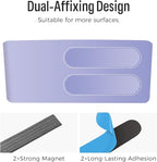 loukin Magnetic and Adhesive Marker Holder, Dry Erase Accessory Tray, Magnetic Storage Organizer for Whiteboard, Glass or Refrigerators (Purple)