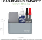loukin Magnetic Marker & Remote Control Organizer, Dry Erase Marker Holder, Magnetic Storage for Whiteboard or Refrigerators (Gray)