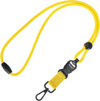 Fishent Breakaway Neck Lanyards for ID Badges, Adjustable Durable Heavy Duty Lanyard with Detachable Buckle for Keys Holder (Pineapple)